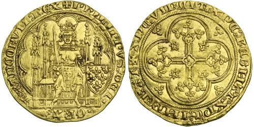 1 Ecu Kingdom of France (843-1791) Gold Philip VI of France (1293 - 1350)