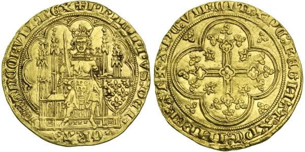 1 Ecu Kingdom of France (843-1791) Gold Philip VI of France (1293 - 1350)