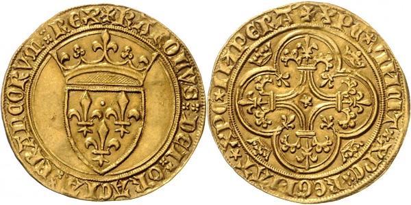 1 Ecu Kingdom of France (843-1791) Gold Charles VI of France (1368-1422)