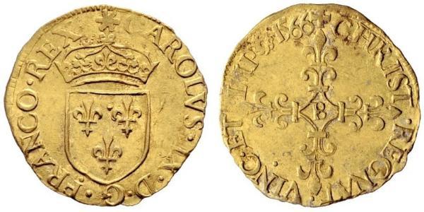 1 Ecu Kingdom of France (843-1791) Gold Charles IX of France (1550 -1574)