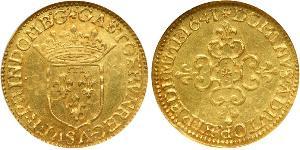 1 Ecu Kingdom of France (843-1791) Or Gaston de France (1608 - 1660)