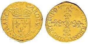 1 Ecu Kingdom of France (843-1791) Or Charles IX (roi de France)(1550 -1574)