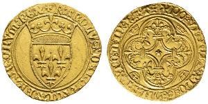 1 Ecu Kingdom of France (843-1791) Or Charles VI de France (1368-1422)