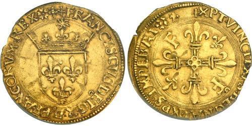 1 Ecu Reino de Francia (843-1791) Oro Francisco I de Francia (1494 - 1547)