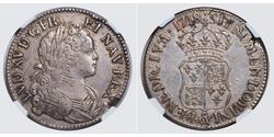 1 Ecu Francia Plata 