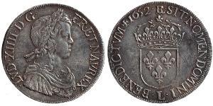 1 Ecu Francia Plata Luis XIV de Francia (1638-1715)