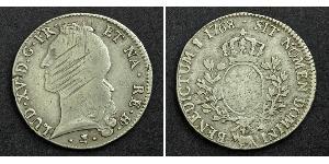 1 Ecu Reino de Francia (843-1791) Plata Luis XV de Francia (1710-1774)