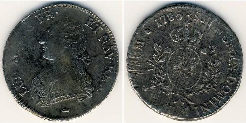 1 Ecu Reino de Francia (843-1791) Plata 