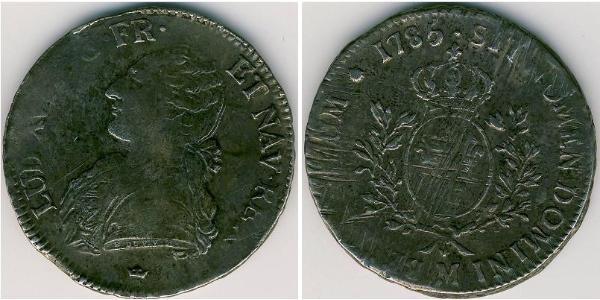 1 Ecu Reino de Francia (843-1791) Plata 