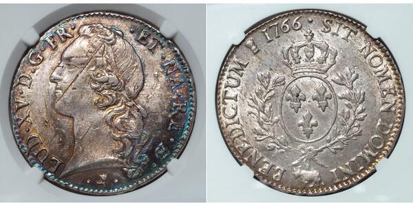1 Ecu Reino de Francia (843-1791) Plata Luis XV de Francia (1710-1774)