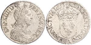 1 Ecu Frankreich Silber Ludwig XIV (1638-1715)