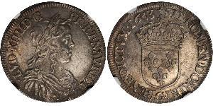 1 Ecu Frankreich Silber Ludwig XIV (1638-1715)
