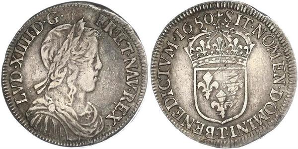 1 Ecu Frankreich Silber Ludwig XIV (1638-1715)