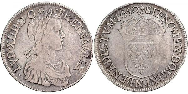 1 Ecu Frankreich Silber Ludwig XIV (1638-1715)