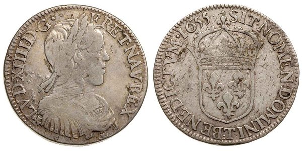 1 Ecu Frankreich Silber Ludwig XIV (1638-1715)