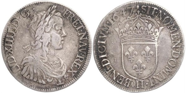 1 Ecu Frankreich Silber Ludwig XIV (1638-1715)