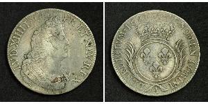 1 Ecu Kingdom of France (843-1791) Silber Ludwig XIV (1638-1715)