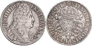 1 Ecu Kingdom of France (843-1791) Silber Ludwig XIV (1638-1715)