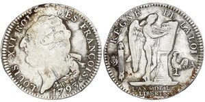 1 Ecu Kingdom of France (843-1791) Silber Ludwig XVI (1754 - 1793)