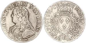 1 Ecu Kingdom of France (843-1791) Silber Ludwig XV (1710-1774)