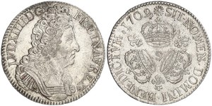 1 Ecu Kingdom of France (843-1791) Silber Ludwig XIV (1638-1715)