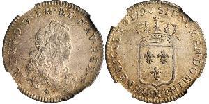 1 Ecu Kingdom of France (843-1791) Silber Ludwig XV (1710-1774)