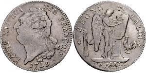 1 Ecu Kingdom of France (843-1791) Silber Ludwig XVI (1754 - 1793)