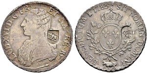 1 Ecu Kingdom of France (843-1791) Silber Ludwig XVI (1754 - 1793)