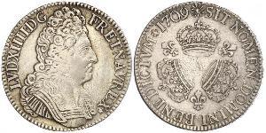 1 Ecu Kingdom of France (843-1791) Silber Ludwig XIV (1638-1715)