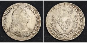 1 Ecu Kingdom of France (843-1791) Silber Ludwig XIV (1638-1715)