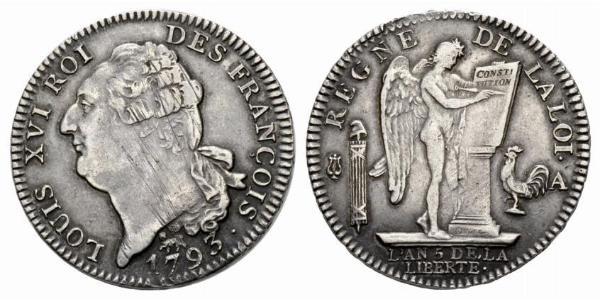 1 Ecu Kingdom of France (843-1791) Silber Ludwig XVI (1754 - 1793)