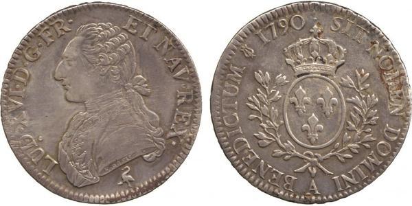 1 Ecu Kingdom of France (843-1791) Silber Ludwig XVI (1754 - 1793)