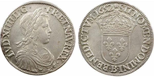 1 Ecu France Silver Louis XIV (1638-1715)
