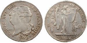 1 Ecu Kingdom of France (843-1791) Silver Louis XVI of France (1754 - 1793)