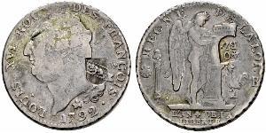 1 Ecu Kingdom of France (843-1791) Silver Louis XVI of France (1754 - 1793)