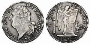 1 Ecu Kingdom of France (843-1791) Silver Louis XVI of France (1754 - 1793)