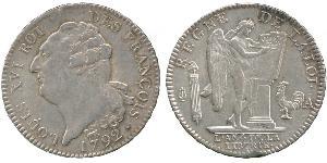 1 Ecu Kingdom of France (843-1791) Silver Louis XVI of France (1754 - 1793)