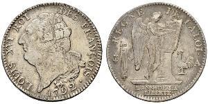 1 Ecu Kingdom of France (843-1791) Silver Louis XVI of France (1754 - 1793)