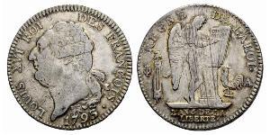 1 Ecu Kingdom of France (843-1791) Silver Louis XVI of France (1754 - 1793)