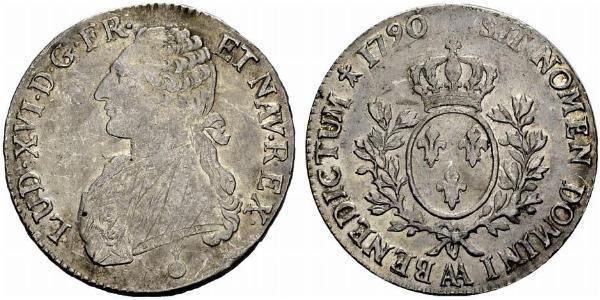 1 Ecu Kingdom of France (843-1791) Silver Louis XVI of France (1754 - 1793)