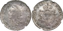 1 Ecu 中世纪的法国 銀 路易十五 (1710 - 1774)