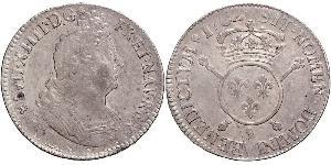 1 Ecu 中世纪的法国 銀 路易十四 (1638-1715)