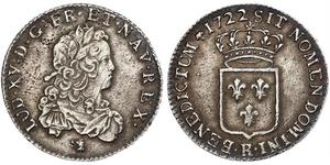 1 Ecu 中世纪的法国 銀 路易十五 (1710 - 1774)