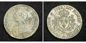1 Ecu 中世纪的法国 銀 路易十六 (1754 - 1793)