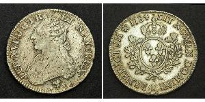 1 Ecu 中世纪的法国 銀 路易十六 (1754 - 1793)