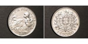 1 Escudo Prima repubblica portoghese (1910 - 1926) Argento 