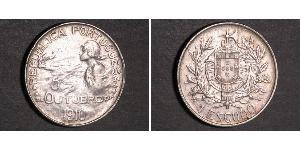 1 Escudo Prima repubblica portoghese (1910 - 1926) Argento 
