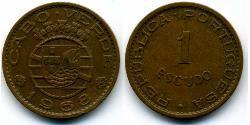 1 Escudo Portugal / Cape Verde (1456 - 1975) Bronce 