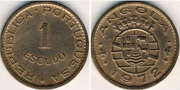 1 Escudo Portugal / Portuguese Angola (1575-1975) Bronce 