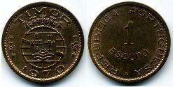1 Escudo Portugal / Osttimor (1702 - 1975) Bronze 